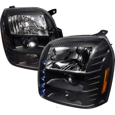 2007-12 GMC Yukon Denali LED Projector Headlights, Black