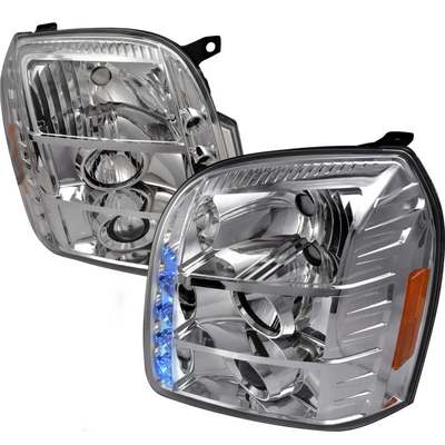 2007-12 GMC Yukon Denali LED Projector Headlights, Chrome