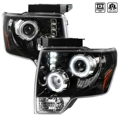 2009-14 F150 Dual Halo Led Pro Headlights