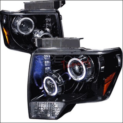 2009-14 F150 glossy black projector halo headlights