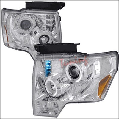 2009-14 F150 chrome projector halo headlights (PL196)