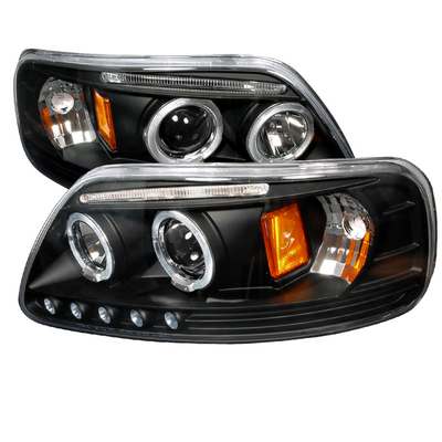 1997-02 Ford Expedition Halo Led Projector Black