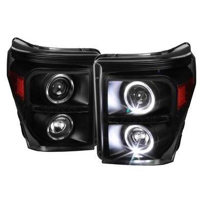 2011-16 Superduty Projector Headlights- Black