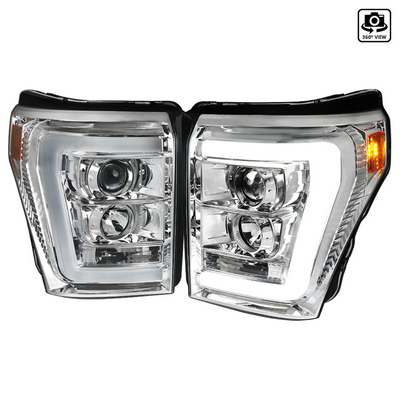 2011-16 Superduty Projector Headlights- Chrome