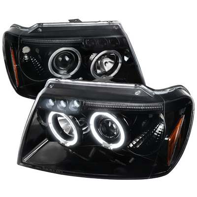 1999-04 Jeep Grand Cherokee Projector Headlight Glossy Black
