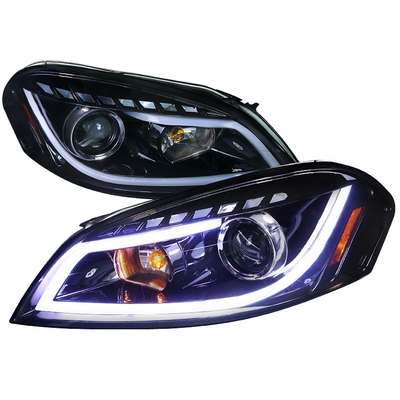 2006-12 Chevrolet Impala Halo Projector Headlight Gloss Black Housing Smoke Lens