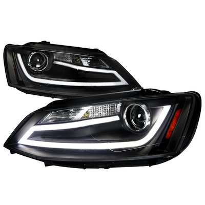 2011-12 VW Jetta Projector Headlights Black