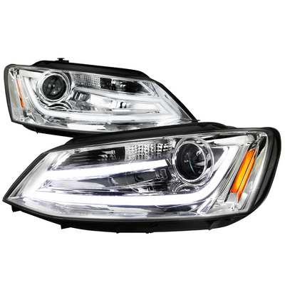 2011-12 VW Jetta Projector Headlights Chrome