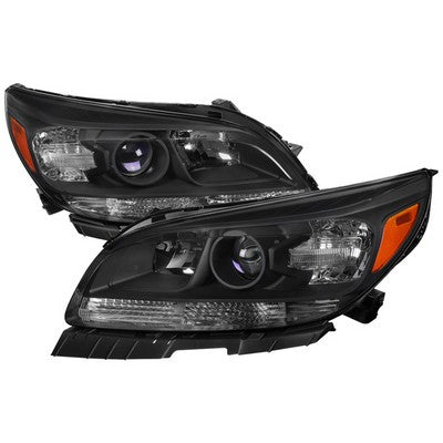 2013-15 Chevy Malibu Oe Style Projector Headlights- Black