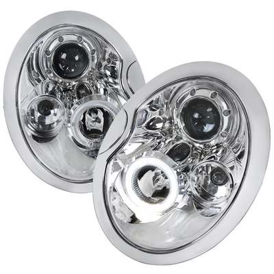 2002-05 Mini Cooper Halo Led Projector Chrome