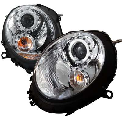 2007-12 Mini Cooper Chrome Housing Projector Headlights
