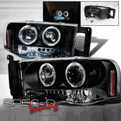 2002-05 Ram black projector headlights