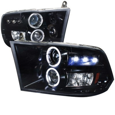 2009-18 Ram 1500, 2010-18 2500/3500 (w/o OE projector headlights)Light Bar Style Projector Headlights, Chrome