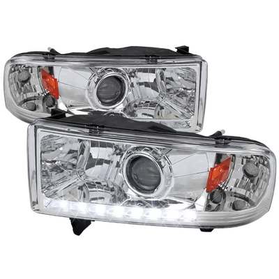 1994-01 Dodge Ram Projector Headlight Chrome Housing