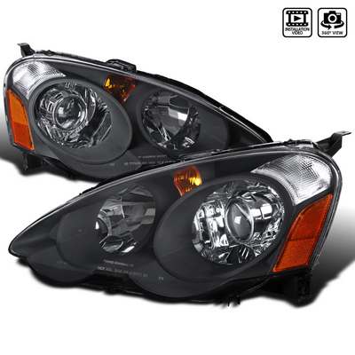 2002-04 Acura Rsx Retrofit Projector Headlights, Black