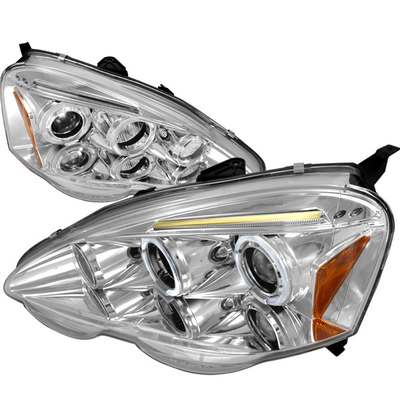 2002-04 Acura Rsx Halo Led Projector Chrome
