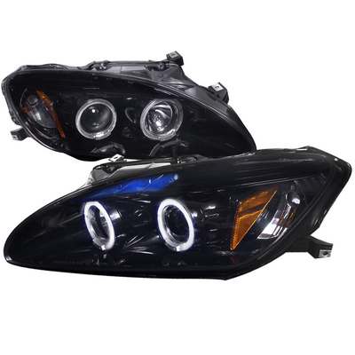 2004-09 Honda S2000 Smoked Lens Gloss Black Housing Projector Headlights