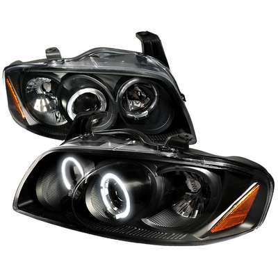 2004-06 Nissan Sentra Dual Halo Projector Headlights, Black