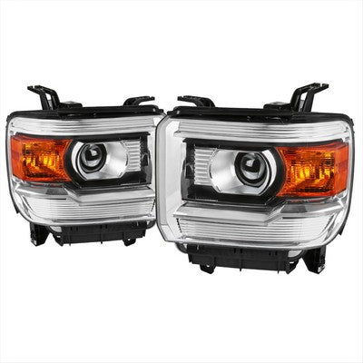 2014-18 Gmc Sierra Headlights- Chrome