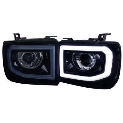 2014-18 Sierra 1500, 2015-19 2500/3500 Projector Headlights, Glossy Black