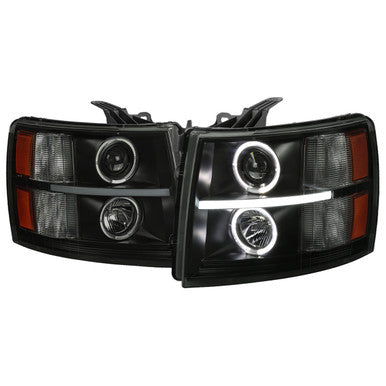 2007-13 Chevrolet Silverado 1500 Chevy Silverado Proj. H.L -V2/Black Housing Smoke Lens