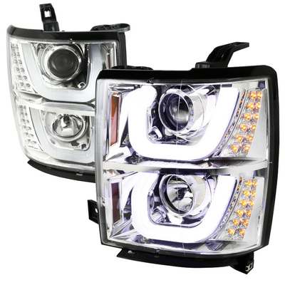 2014-15 Silverado chrome projector headlights (PL1236)