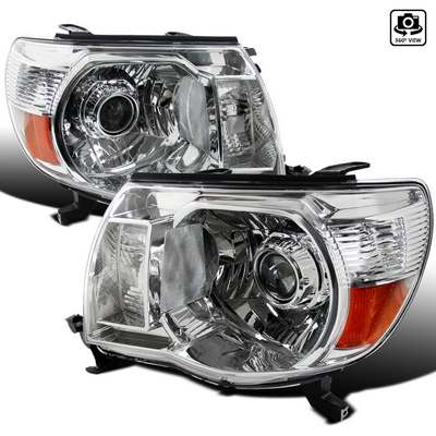 2005-11 Toyota Tacoma Projector Headlight Chrome Housing