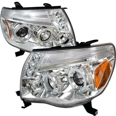 2005-11 Toyota Tacoma Dual Halo LED & Eyebrows Projector Headlights