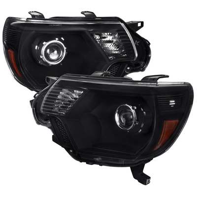 2012-15 Toyota Tacoma Retro Style Headlights Black