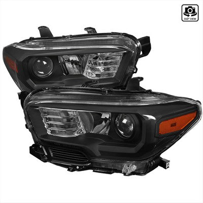 2016-18 Toyota Tacoma Projector Headlights Black