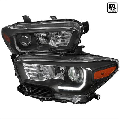 2016-18 Toyota Tacoma Projector Headlights With Led Black