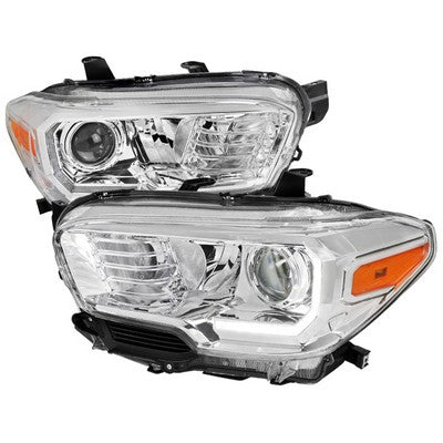 2016-18 Toyota Tacoma Projector Headlights With Led- Chrome