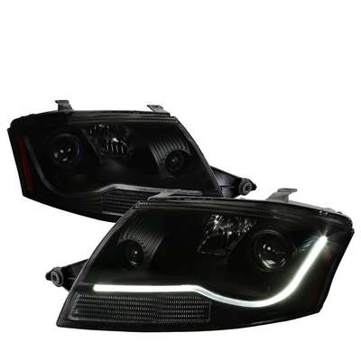 1999-06 Audi TT Projector Headlights Smoke- Black Housing