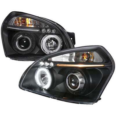 2004-07 Hyundai Tucson Halo Led Projector Black