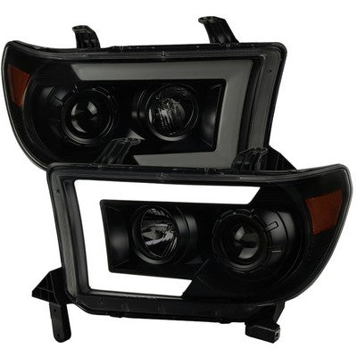 2007-13 Toyota Tundra Projector Headlights With Amber Reflector