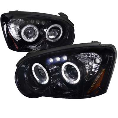 2004-05 Subaru Impreza Smoked Lens Gloss Black Housing Projector Headlights