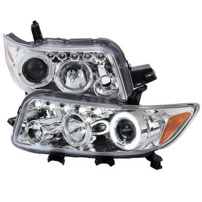 2008-10 Scion Xb R8 Style Halo Led Projector Chrome