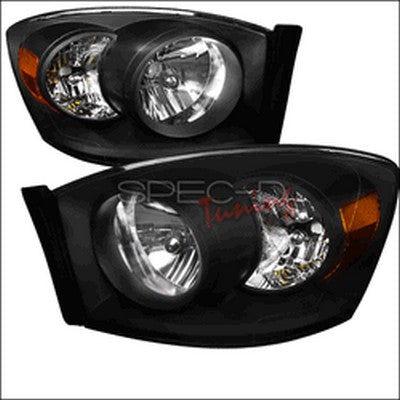 2006-08 Ram Head lights, Euro style black housing
