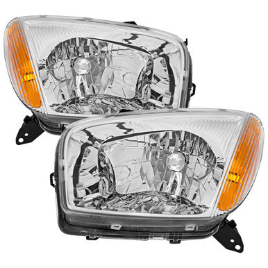 2001-03 Toyota Rav4 Headlights Without Sport Chrome Housing Clear Lens - No Bulbs Included