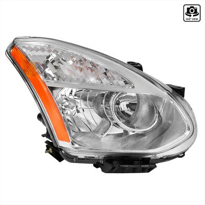 2008-13 Nissan Rogue Headlight-Chrome-Right