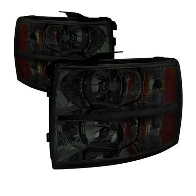 2007-12 Silverado Crystal Housing Headlights Smoke