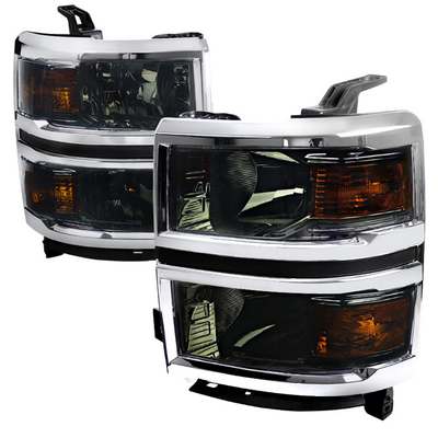 2014-16 Silverado Euro Headlights Smoke