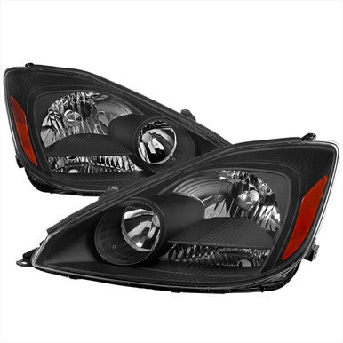 2004-05 Toyota Sienna Oe Style Headlight Matte Black Housing Clear Lens - Bulbs Not Included