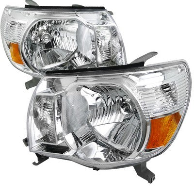 2005-11 Toyota Tacoma Euro Headlights, Chrome