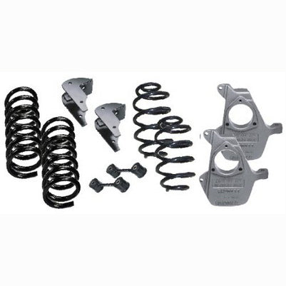 2007-14 Tahoe/Sub/Aval. 4/5 Inch Deluxe, (Spindles, Coil Springs Cups, Rear Coils, Track Bar Relocator, & Sway Bar End Links), Factory Shocks=Not Air. Must Use Shorter Rear Shocks