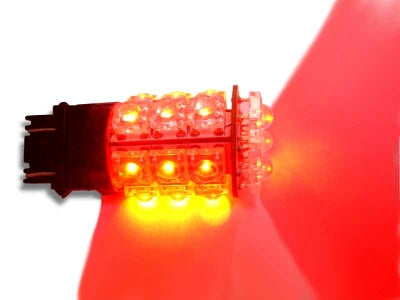 3157 Standard red LED bulb, 2 pack