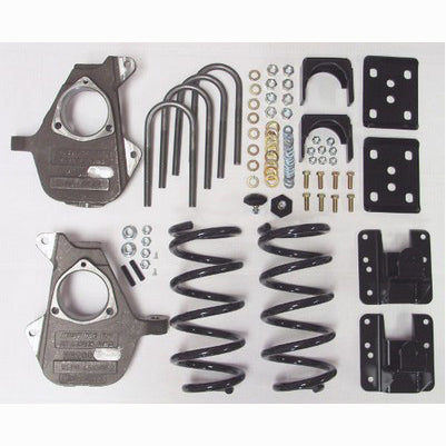 2007-13 Quad Silverado 3/5 inch Deluxe Drop Kit (Spindles, Coil Springs, Rear Hangers, Flip Kit, & Bump Stops)