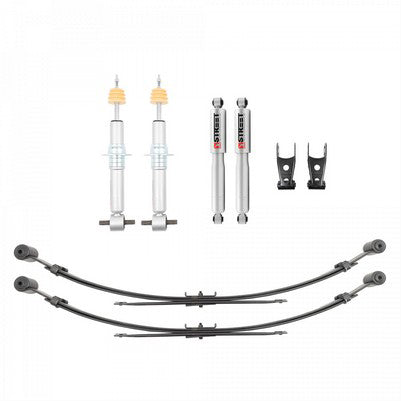 2019-25 Silverado/Sierra 1500 2wd/4wd (Ext or crew Cabs, short bed) 0-4 inch Front/ 4 inch Rear lowering kit W/ Street Performance Shocks