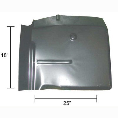 Front Cab Floor Half - Universal Patch - RH - 60-66 Chevy GMC C/K Truck