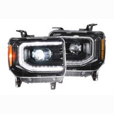 XB LED Headlights: GMC Sierra (14-18) (Pair / ASM)